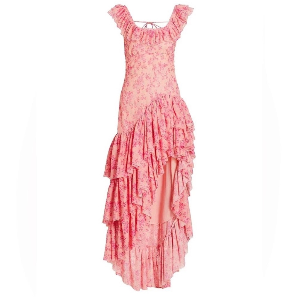 NWT LoveShackFancy Floral Winslow Maxi Dress in Autumn Rose Size 4 - Picture 16 of 16